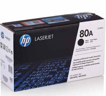 惠普(HP) CF280A 黑色硒鼓 80A （适用HP LaserJetPro 400 M401打印机系列 和400 M425 MFP系列）